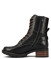 Taos Footwear Crave Leather Lug Sole Combat Booties