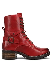 Taos Footwear Crave Leather Lug Sole Combat Booties