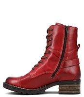 Taos Footwear Crave Leather Lug Sole Combat Booties