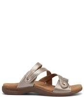 Taos Footwear Double U Leather Slide Sandals