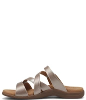 Taos Footwear Double U Leather Slide Sandals