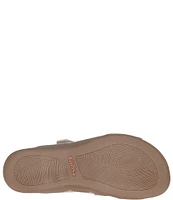 Taos Footwear Double U Leather Slide Sandals