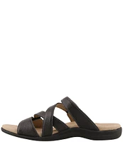 Taos Footwear Double U Leather Slide Sandals