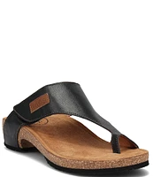 Taos Footwear Leather Toe Loop Thong Sandals