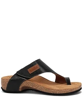 Taos Footwear Leather Toe Loop Thong Sandals