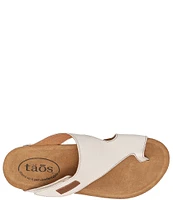 Taos Footwear Leather Toe Loop Thong Sandals