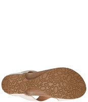 Taos Footwear Leather Toe Loop Thong Sandals