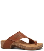 Taos Footwear Leather Toe Loop Thong Sandals