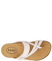 Taos Footwear Perfect Leather Toe Loop Thong Adjustable Sandals