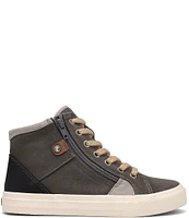 Taos Footwear Top Soul Canvas Retro High Top Zip Sneakers