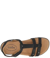 Taos Footwear Trophy 2 Embossed Leather Sandals