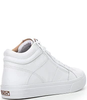 Taos Footwear Women's Winner High Top Leather Side Zip Sneakers