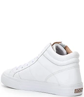 Taos Footwear Women's Winner High Top Leather Side Zip Sneakers