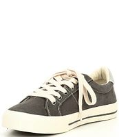 Taos Footwear Z-Soul Canvas Oxford Zip Detail Sneakers