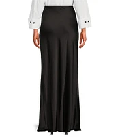 Tara Jarmon Jesta Woven Satin Maxi Skirt