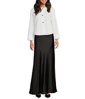 Tara Jarmon Jesta Woven Satin Maxi Skirt