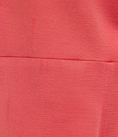 Tara Jarmon Remarquable Satin V-Neck Sleeveless Bow Shoulder Dress
