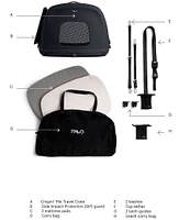 Tavo Pet Crispin™ Crash-Tested Pet Travel, Medium Crate