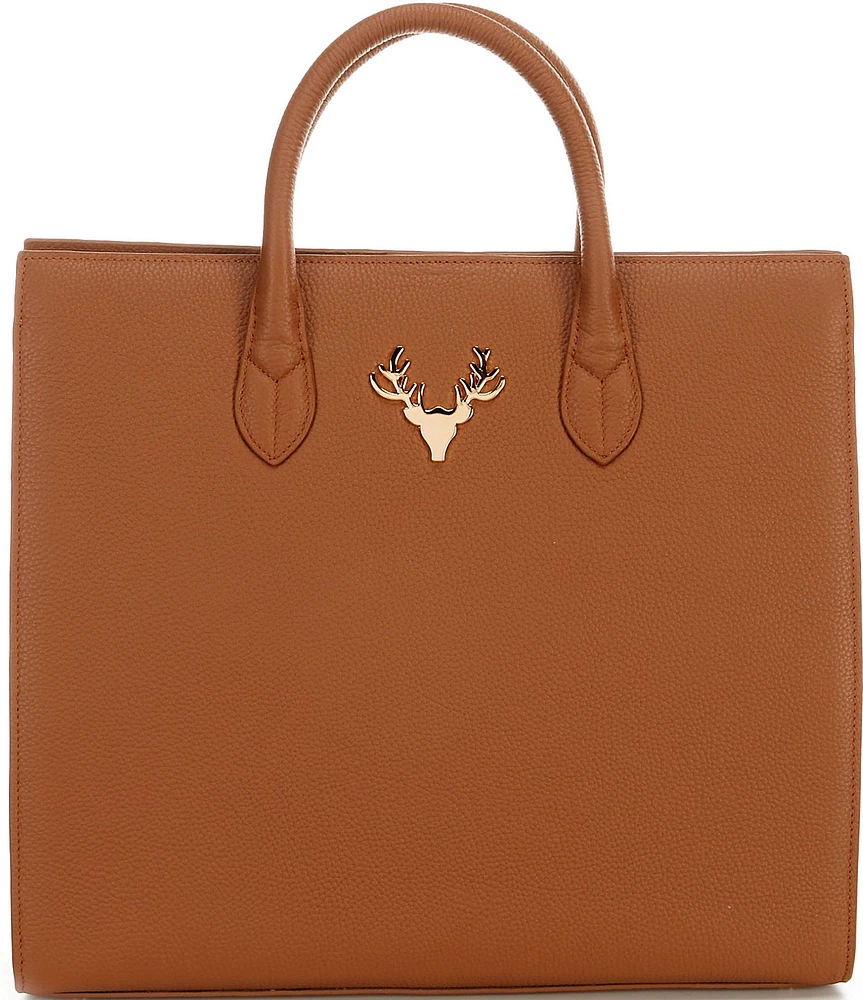 Taxidermy Amy Leather Tote Bag