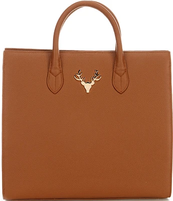 Taxidermy Amy Leather Tote Bag