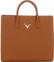 Taxidermy Amy Leather Tote Bag