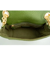 Taxidermy Pebbled Leather Micro Crossbody Bag
