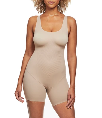 TC Fine Shapewear Iconic Core Extra Firm Mid-Thigh Bodysuit with Rear Lift