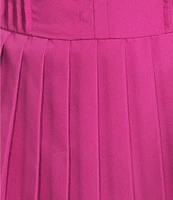 TCEC Poplin Drop Waist Pleated Dress