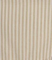 TCEC Stripe Print Square Neck Sleeveless Corset Midi Dress