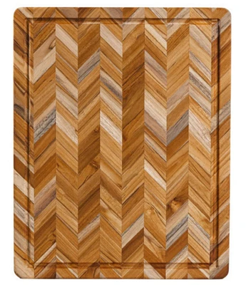 Teakhaus Herringbone Butcher Block Carving Board