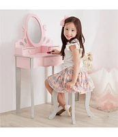 Teamson Kids Little Princess Rapunzel Vanity & Stool Set