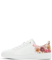 Ted Baker London Alison Leather Lace-Up Floral Sneakers