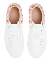 Ted Baker London Alison Leather Lace-Up Floral Sneakers