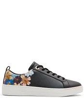 Ted Baker London Alison Leather Lace-Up Floral Sneakers