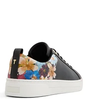 Ted Baker London Alison Leather Lace-Up Floral Sneakers