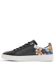 Ted Baker London Alison Leather Lace-Up Floral Sneakers