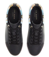 Ted Baker London Alison Leather Lace-Up Floral Sneakers