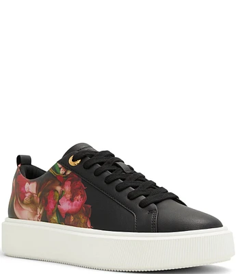 Ted Baker London Avery Floral Leather Platform Sneakers