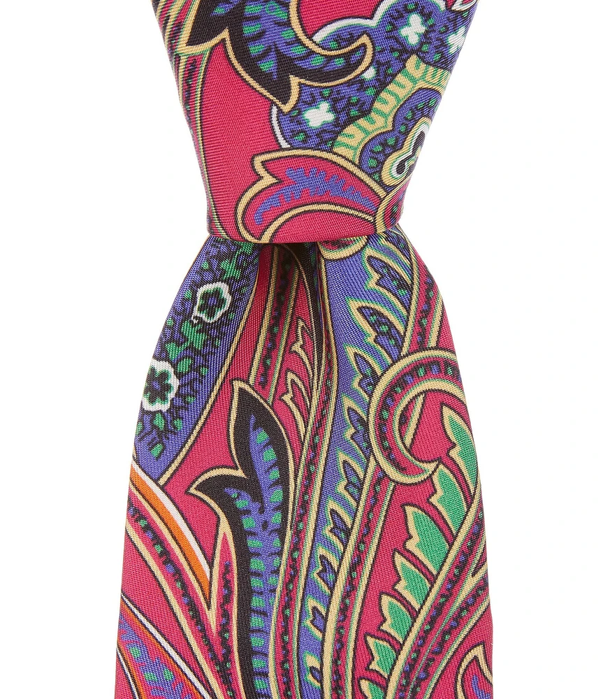 Ted Baker London Brett Paisley-Print 3 1/4#double; Silk Tie