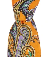 Ted Baker London Brett Paisley-Print 3 1/4#double; Silk Tie