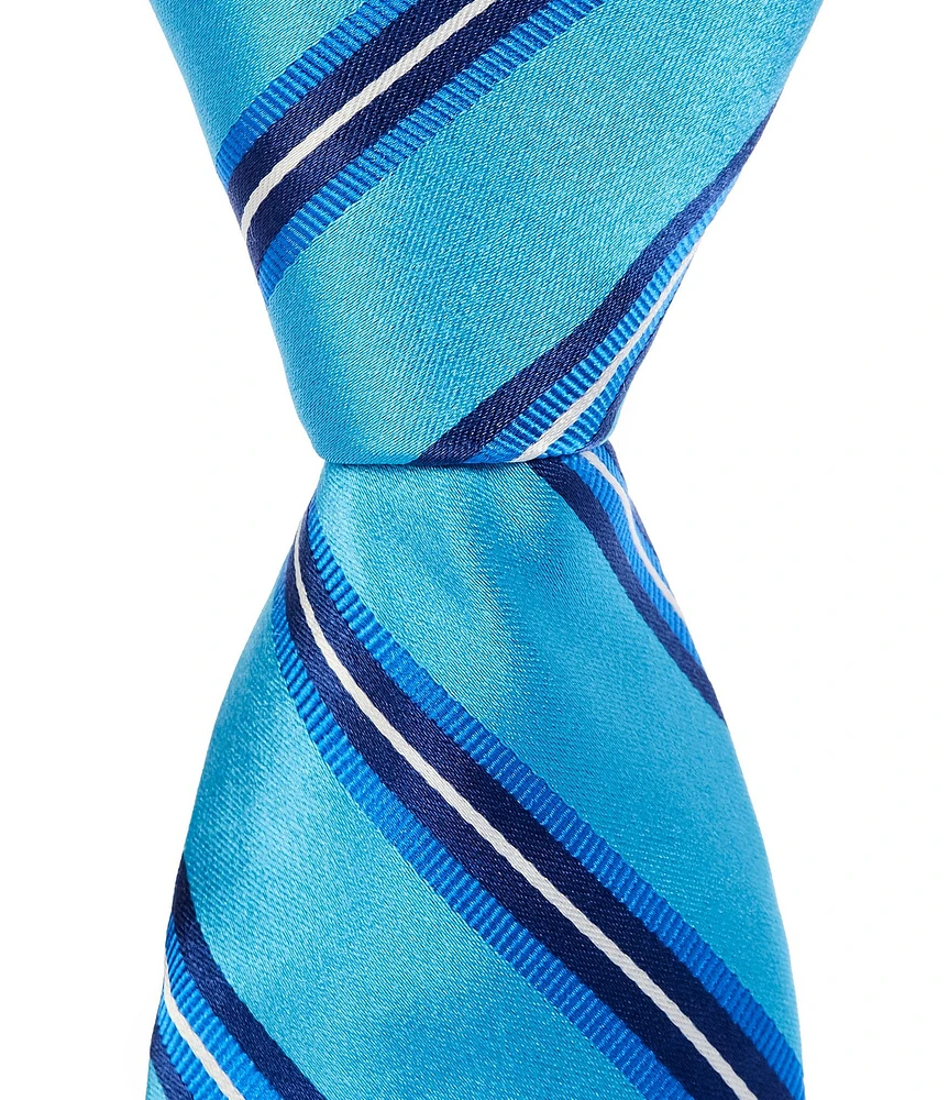 Ted Baker London Brokesley Satin Stripe 3 1/8#double; Silk Tie