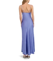 Ted Baker London Crepe Satin Cowl Neck Sleeveless Slip Dress