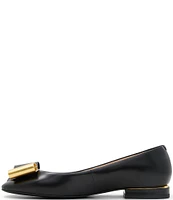 Ted Baker London Daria Leather Bow Dress Flats