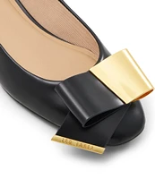 Ted Baker London Daria Leather Bow Dress Flats