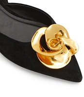 Ted Baker London Emma Rose Suede Rosette Dress Flats