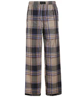 Ted Baker London Foggy Night Plaid Woven Lounge Pants