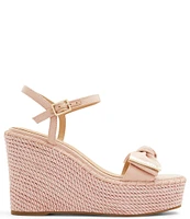 Ted Baker London Gia Canvas Bow Espadrille Wedge Sandals