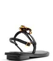 Ted Baker London Harper Rose Leather Thong Sandals