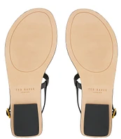 Ted Baker London Harper Rose Leather Thong Sandals