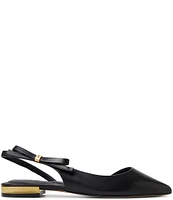 Ted Baker London Jane Leather Bow Slingback Flats